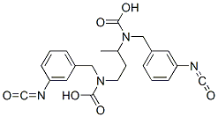 1-methylpropane-1,3-diyl bis[(3-isocyanatobenzyl)carbamate] Structure