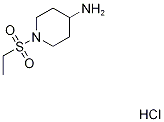 1-(エチルスルホニル)ピペリジン-4-アミン塩酸塩 化学構造式