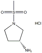 (R)-1-(Methylsulfonyl)pyrrolidin-3-amine hydrochloride Structure