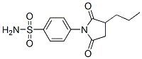 4-(3-プロピル-2,5-ジオキソピロリジノ)ベンゼンスルホンアミド 化学構造式