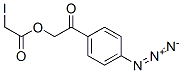 4-azidophenacyl iodoacetate 化学構造式