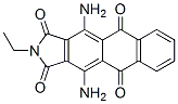 4,11-ジアミノ-2-エチル-1H-ナフト[2,3-f]イソインドール-1,3,5,10(2H)-テトラオン 化学構造式
