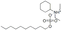 cyclohexyldiethylammonium decyl sulphate Struktur