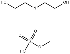 bis(2-hydroxyethyl)methylammonium methyl sulphate Struktur