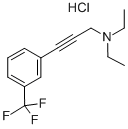 N,N-Diethyl-3-(3-(trifluoromethyl)phenyl)-2-propyn-1-amine hydrochlori de Struktur
