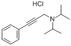 65126-81-0 2-Propyn-1-amine, N,N-bis(1-methylethyl)-3-phenyl-, hydrochloride
