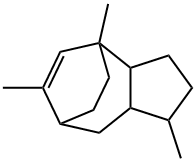 1,2,3,3a,4,7,8,8a-オクタヒドロ-1,4,6-トリメチル-4,7-エタノアズレン 化学構造式
