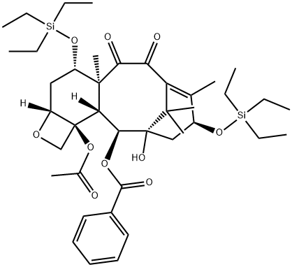 7,13-Bis-O-(triethylsilyl)-10-deacetyl-10-oxo Baccatin III 结构式