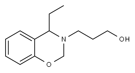 2H-1,3-Benzoxazine-3(4H)-propanol,4-ethyl-,(-)-(9CI) 结构式