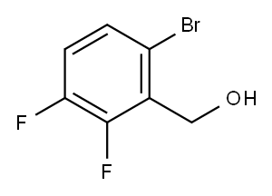 6-BROMO-2,3-DIFLUOROBENZENEMETHANOL Struktur