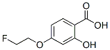 Benzoic acid, 4-(2-fluoroethoxy)-2-hydroxy- (9CI) 结构式
