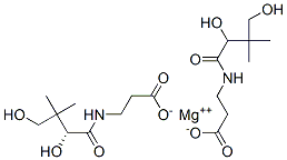 (R)-N-(2,4-dihydroxy-3,3-dimethylbutyryl)-beta-alanine, magnesium salt Structure
