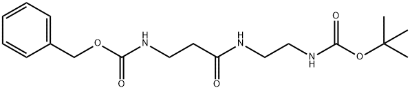 11-Oxa-2,6,9-triazatridecanoic acid, 12,12-dimethyl-5,10-dioxo-, phenylmethyl ester (9CI) Structure