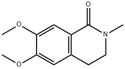 2-Methyl-6,7-dimethoxy-1,2,3,4-tetrahydroisoquinoline-1-one Structure