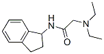 2-(ジエチルアミノ)-N-(インダン-1-イル)アセトアミド 化学構造式