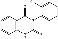 3-(2-氯-苯基)-2-巯基-3H-喹唑啉-4-酮, 65141-60-8, 结构式