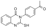3-(4-ACETYL-PHENYL)-2-MERCAPTO-3H-QUINAZOLIN-4-ONE Structure