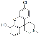 6-Chloro-4-hydroxy-1'-methylspiro[[9H]-xanthene-9,4'-piperidine] Struktur