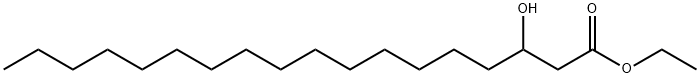 3-Hydroxystearic acid ethyl ester Struktur
