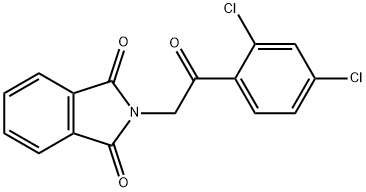 1H-Isoindole-1,3(2H)-dione, 2-[2-(2,4-dichlorophenyl)-2-oxoethyl]- Struktur