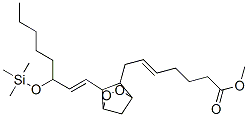 Methyl (5E)-7-(6-((1E)-3-[(trimethylsilyl)oxy]-1-octenyl)-2,3-dioxabic yclo[2.2.1]hept-5-yl)-5-heptenoate Structure