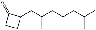 2-(2,6-Dimethylheptyl)cyclobutanone Structure
