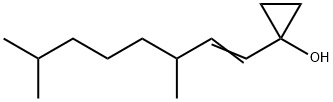 1-(3,7-Dimethyl-1-octenyl)cyclopropanol Struktur