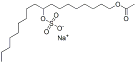 sodium 9-acetoxy-1-nonylnonyl sulphate  Structure