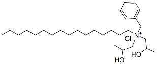 benzyl(hexadecyl)bis(2-hydroxypropyl)ammonium chloride Struktur