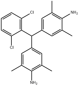 4,4'-[(2,6-dichlorophenyl)methylene]bis[2,6-xylidine] Struktur
