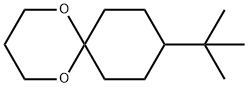 9-tert-ブチル-1,5-ジオキサスピロ[5.5]ウンデカン 化学構造式