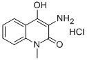 3-氨基-4-羟基-1-甲基喹啉-2(1H)-酮盐酸盐 结构式