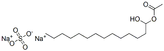 sodium 1-acetoxytetradecanol sulphate Structure