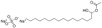 sodium 1-acetoxyhexadecanol sulphate Struktur
