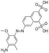 7-[(4-amino-2-methoxy-5-methylphenyl)azo]naphthalene-1,3-disulphonic acid Structure