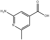2-氨基-6-甲基吡啶-4-羧酸, 65169-64-4, 结构式