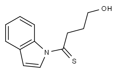 1H-Indole,  1-(4-hydroxy-1-thioxobutyl)-  (9CI) Struktur