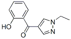 Methanone, (1-ethyl-1H-pyrazol-4-yl)(2-hydroxyphenyl)- (9CI) Struktur