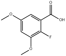 2-氟-3,5-二甲氧基苯甲酸 结构式
