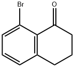8-ブロモ-3,4-ジヒドロ-2H-ナフタレン-1-オン 化学構造式
