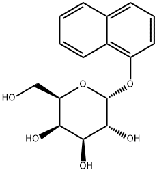 1-ナフチルα-D-ガラクトピラノシド 化学構造式