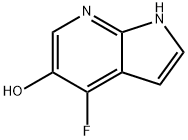 4-フルオロ-5-ヒドロキシ-7-アザインドール 化学構造式
