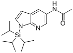 Acetamide, N-[1-[tris(1-methylethyl)silyl]-1H-pyrrolo[2,3-b]pyridin-5-yl]- Structure