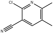 2-氯-3-氰基-5,6-二甲基吡啶 结构式