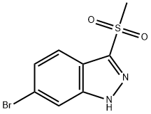 1H-Indazole, 6-broMo-3-(Methylsulfonyl)-|6-溴-3-(甲基磺酰基)-1氢-吲唑