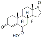 6-hydroperoxyandrost-4-ene-3,17-dione Struktur