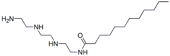 N-[2-[[2-[(2-aminoethyl)amino]ethyl]amino]ethyl]dodecanamide Struktur