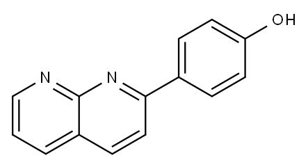 2-(4-HYDROXYPHENYL)-1,8-NAPHTHYRIDINE Struktur