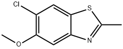 Benzothiazole, 6-chloro-5-methoxy-2-methyl- (9CI) Struktur