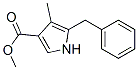 1H-Pyrrole-3-carboxylicacid,4-methyl-5-(phenylmethyl)-,methylester(9CI) 化学構造式